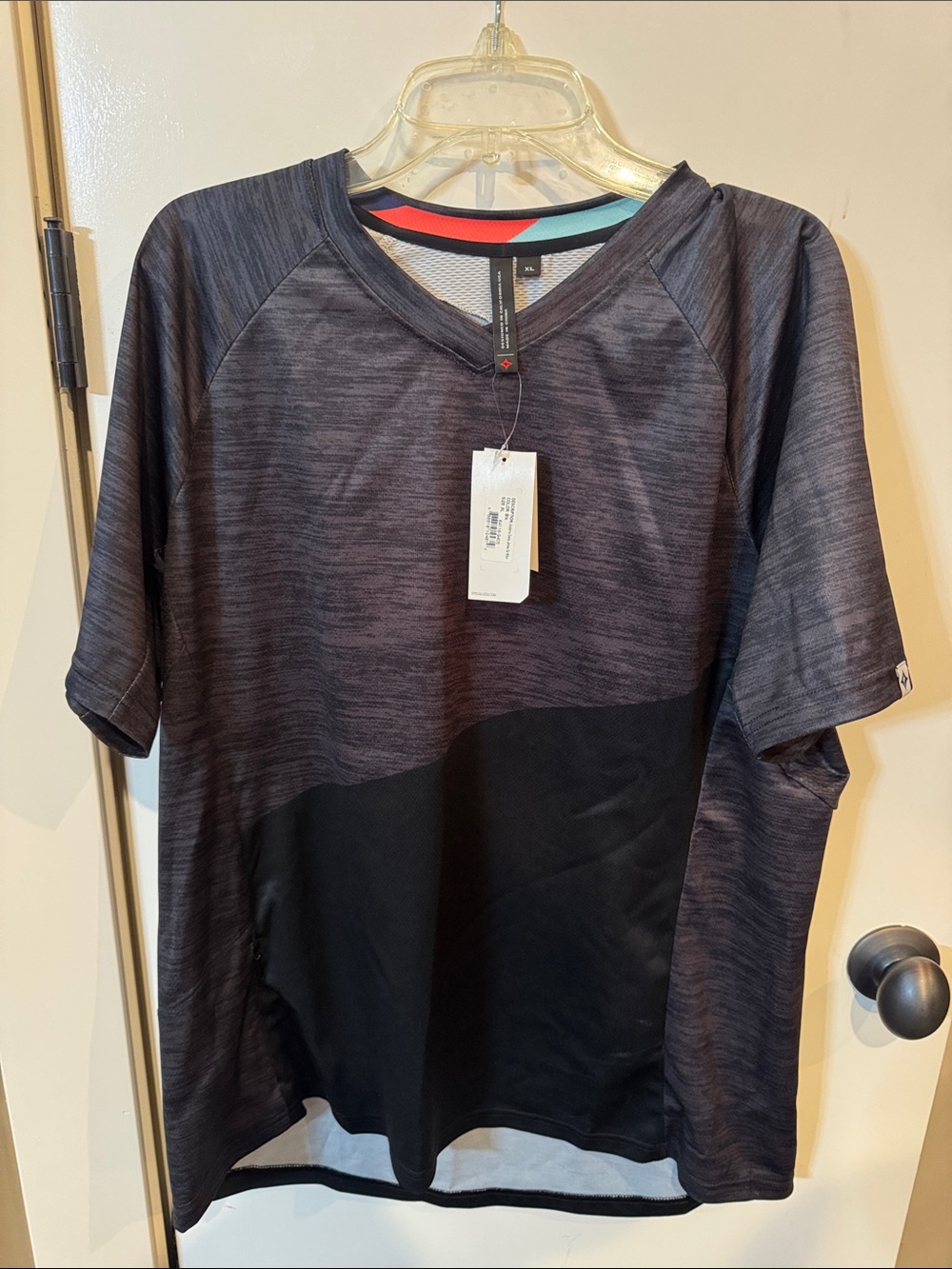 Women's Specialized Cycling Tee - Charcoal Heather and Black